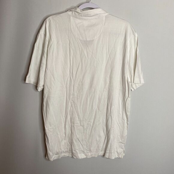 Tommy Bahama White Pima Cotton Polo Relax Shirt Size L - Picture 2 of 11